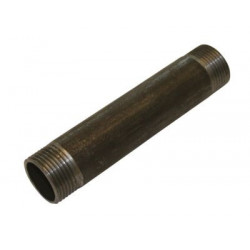 Nippelrør sort 1.1/2 50 mm