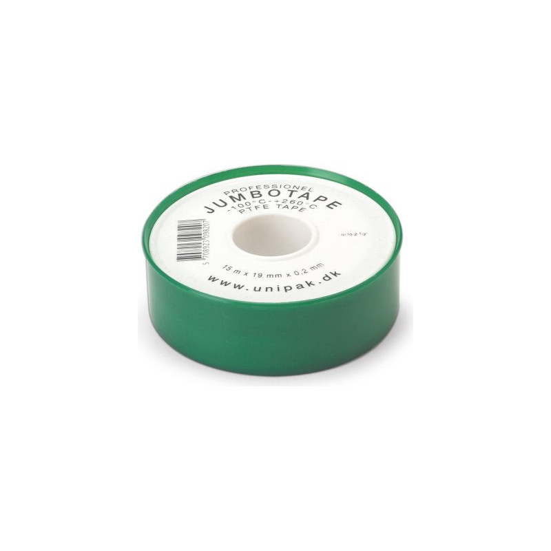 Unipak Jumbo gevind Tape 19mm 100% Teflon til Dampanlæg