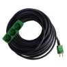 E-line Kabelsæt DK 3G1,5 H07RN-F, DK stikprop/3-stikdåse m/j, neopren, 230V/16A, 25m