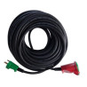 E-line Kabelsæt DK 3G1,5 H07RN-F, DK stikprop/forlængerled med jord, neopren, 230V/16A,25m