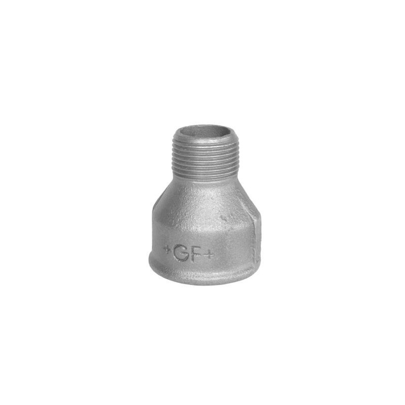 Georg Fischer spidsmuffe sort 3'' - 2'' muffe - nippel