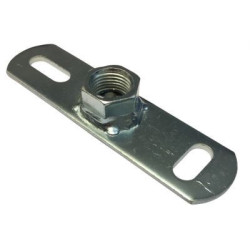 Walraven grundflange 1/2. Elforzinket. 145x38mm med CO2 svejset muffe