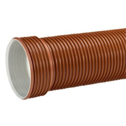 Uponor PP kloakrør 250x3000mm SN8 u/tætn.ring, EN13476. Ultra Rib 2