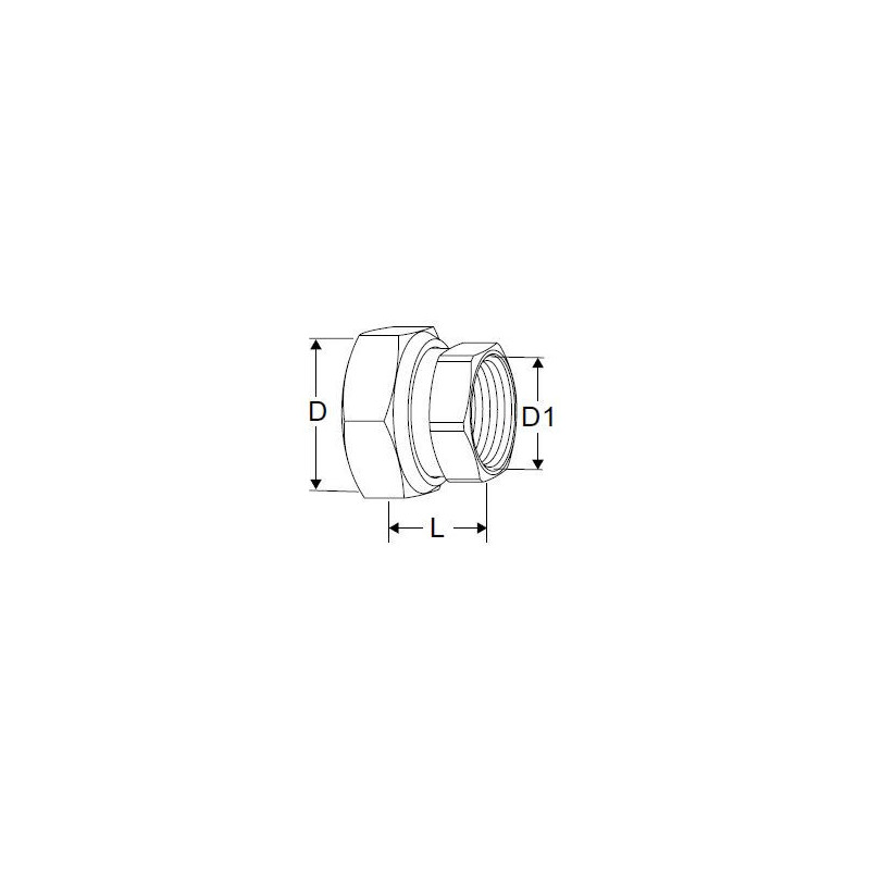 G1 1/2 -G1 1/4 muffe/muffe