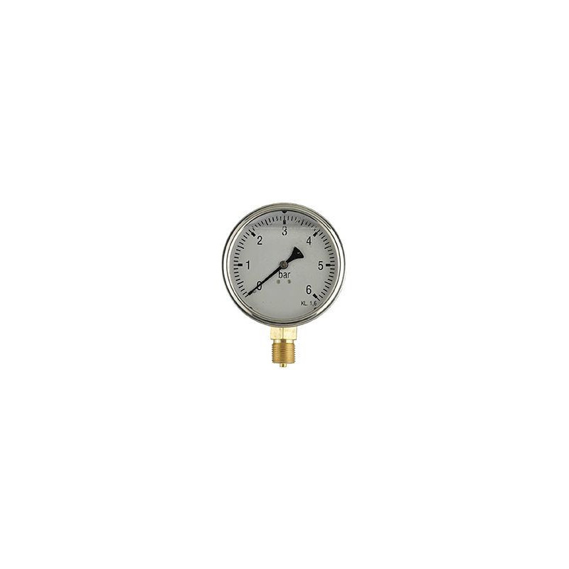 Manometer 100mm 1/2 Glycerinfyldt 16 Ba