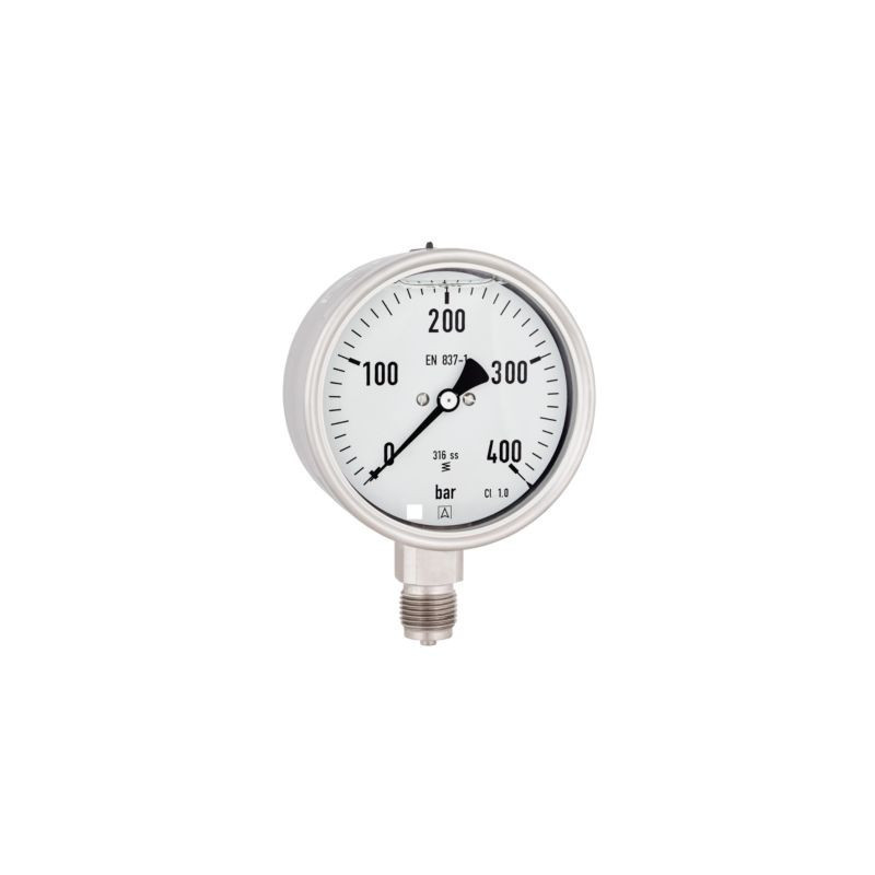 Rust/syrefast manometer 0-6bar