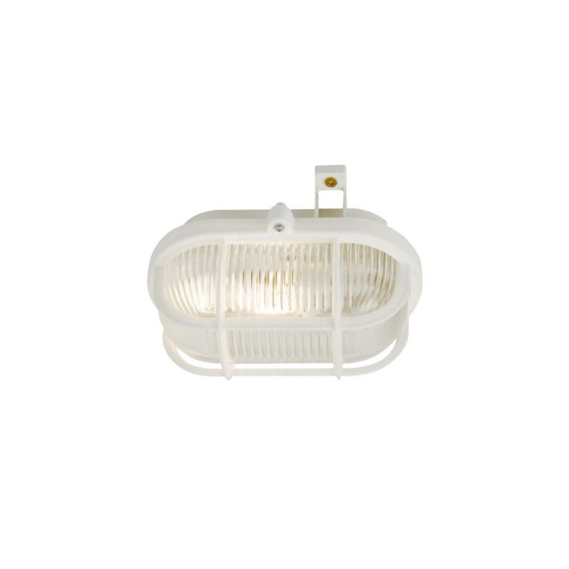 Skotlampe Oval 60W E27 Hvid