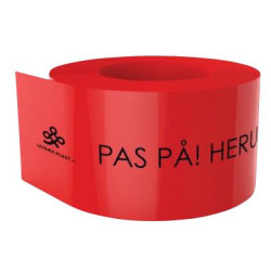 Kabeldækbånd rød 2x100mm