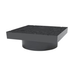 Dæksel med firkantet karm...