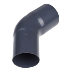 Bøjning 45gr. Grafit 90mm