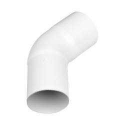Bøjning 45gr. Hvid 75mm