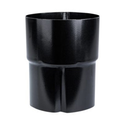 Sort Stål rørsamlemuffe 90mm