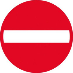 Forbudstavle Indkørsel...