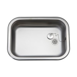 Uni Stålvask 48x34cm med...