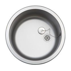 Uni Stålvask Ø38cm med Prop...