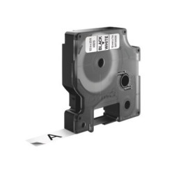 Dymo El.Tape 12 mm Sort Hvid