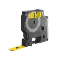 Dymo El.Tape 12 mm Sort Gul