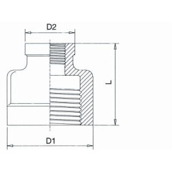 Formmuffe 1.1/2 x 1 1/4....