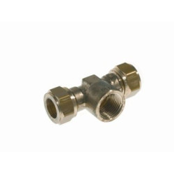 Tee 15-1/2-15mm muffe/muffe