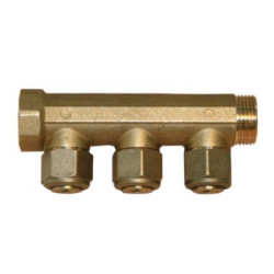 Fordelerrør 3/4-15mm 3 grens