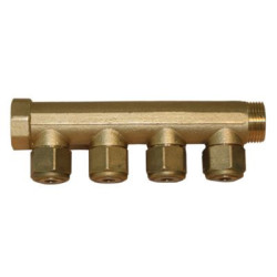 Fordelerrør 3/4-15mm 4 grens