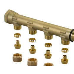 Fordelerrør med Fast muffe...