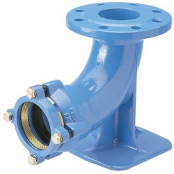 Fodbøjning med flange dn80...