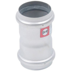 Dobbeltmuffe 50mm Rustfri