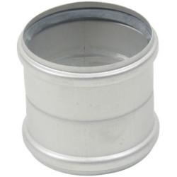 Dobbeltmuffe 160mm Rustfri